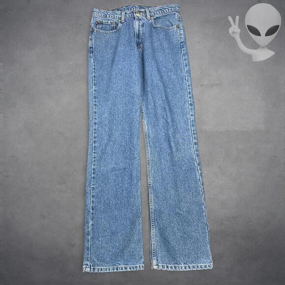 Polo Ralph Lauren Straight Leg Bootcut Jeans Size 30x32 Blue Denim Vintage - Picture 7 of 8